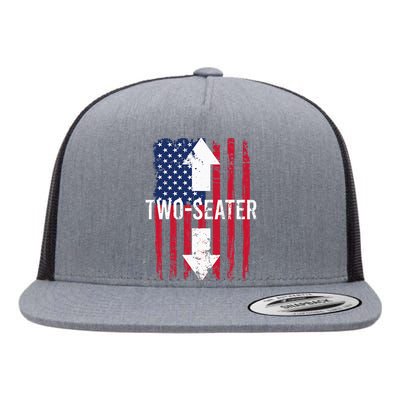 Two Seater TwoSeater 2 Seater Two Seater Flat Bill Trucker Hat