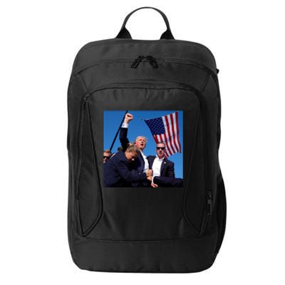 Trump Shooting Trump 2024 Ill Never Stop Fighting For My Country City Backpack