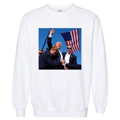 Trump Shooting Trump 2024 Ill Never Stop Fighting For My Country Garment-Dyed Sweatshirt