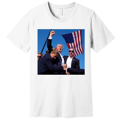 Trump Shooting Trump 2024 Ill Never Stop Fighting For My Country Premium T-Shirt