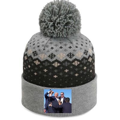 Trump Shooting Trump 2024 Ill Never Stop Fighting For My Country The Baniff Cuffed Pom Beanie