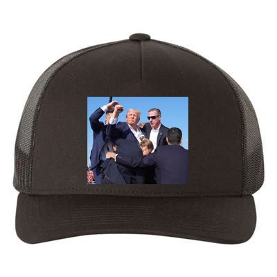 Trump Shooting Trump 2024 Ill Never Stop Fighting For My Country Yupoong Adult 5-Panel Trucker Hat