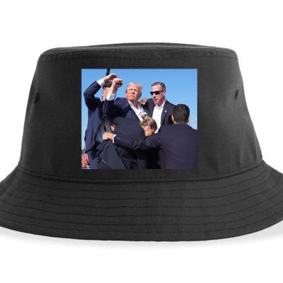 Trump Shooting Trump 2024 Ill Never Stop Fighting For My Country Sustainable Bucket Hat