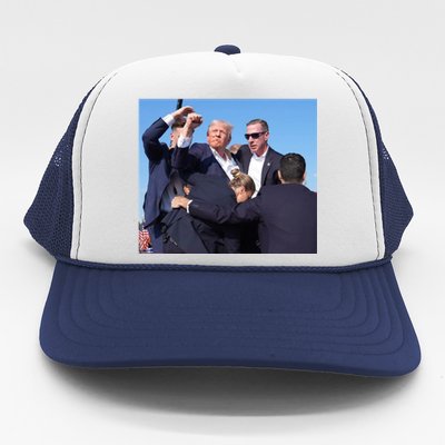 Trump Shooting Trump 2024 Ill Never Stop Fighting For My Country Trucker Hat