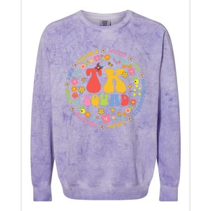 TK Squad Transitional Kindergarten Back To School Teacher Colorblast Crewneck Sweatshirt