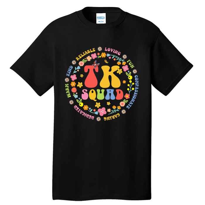 TK Squad Transitional Kindergarten Back To School Teacher Tall T-Shirt