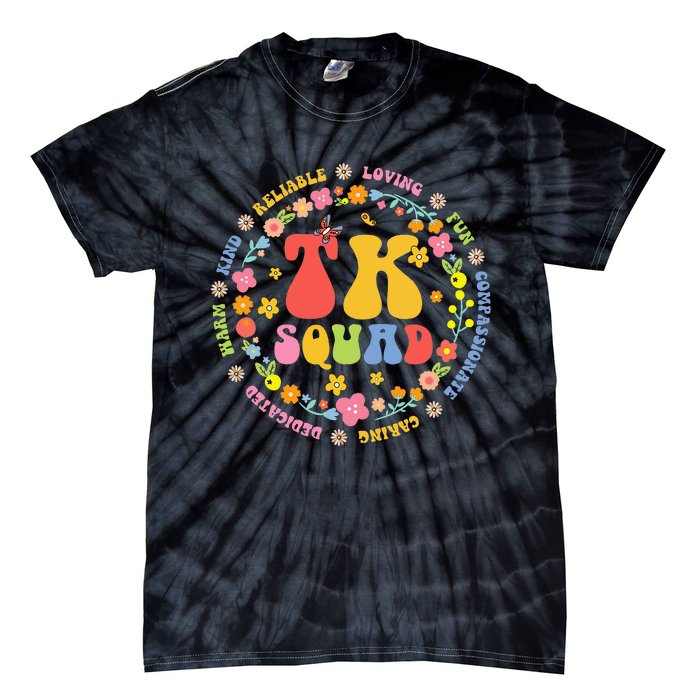 TK Squad Transitional Kindergarten Back To School Teacher Tie-Dye T-Shirt