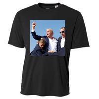 Trump Shooting Trump 2024 Ill Never Stop Fighting For My Country Cooling Performance Crew T-Shirt