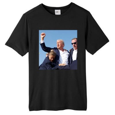 Trump Shooting Trump 2024 Ill Never Stop Fighting For My Country Tall Fusion ChromaSoft Performance T-Shirt