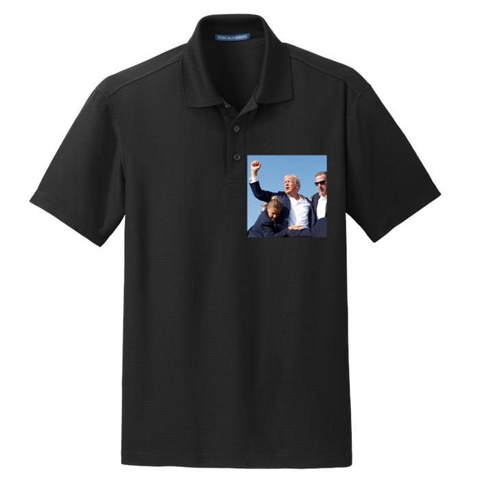 Trump Shooting Trump 2024 Ill Never Stop Fighting For My Country Dry Zone Grid Polo