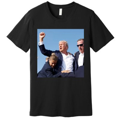 Trump Shooting Trump 2024 Ill Never Stop Fighting For My Country Premium T-Shirt