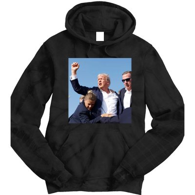 Trump Shooting Trump 2024 Ill Never Stop Fighting For My Country Tie Dye Hoodie