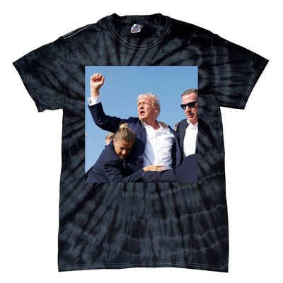 Trump Shooting Trump 2024 Ill Never Stop Fighting For My Country Tie-Dye T-Shirt