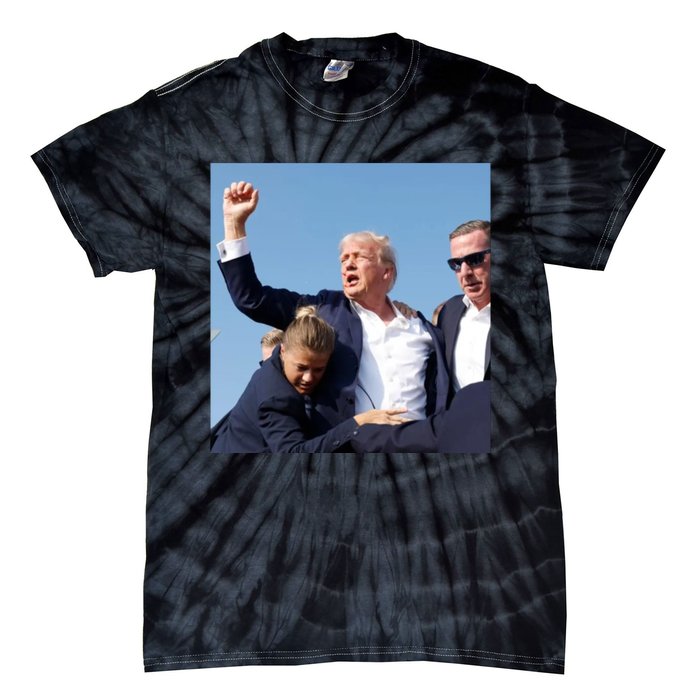 Trump Shooting Trump 2024 Ill Never Stop Fighting For My Country Tie-Dye T-Shirt