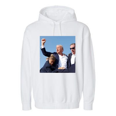 Trump Shooting Trump 2024 Ill Never Stop Fighting For My Country Garment-Dyed Fleece Hoodie