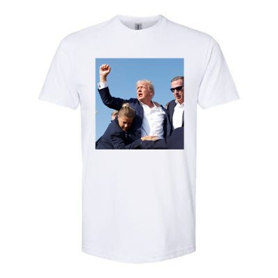 Trump Shooting Trump 2024 Ill Never Stop Fighting For My Country Softstyle CVC T-Shirt