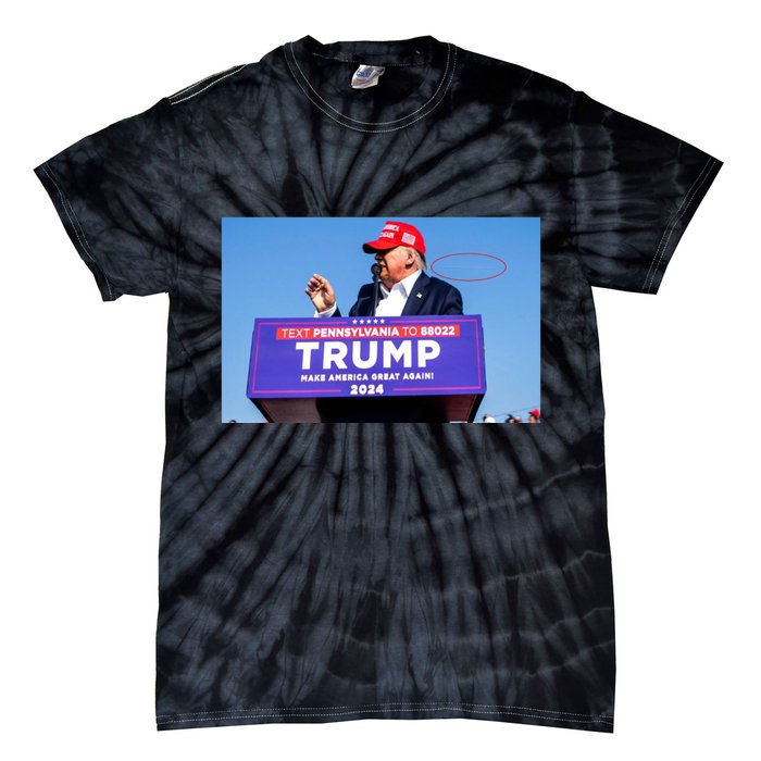 Trump Shooting Trump 2024 Ill Never Stop Fighting For My Country Tie-Dye T-Shirt