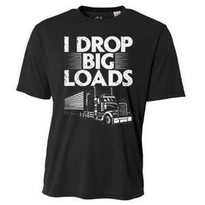 Trucker Semi Truck Driver Lover Cooling Performance Crew T-Shirt