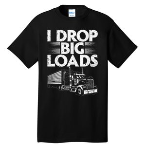 Trucker Semi Truck Driver Lover Tall T-Shirt