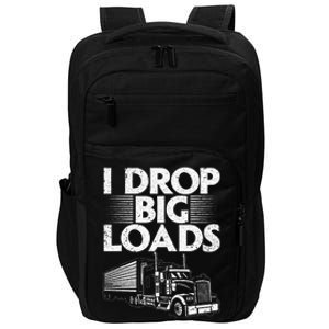 Trucker Semi Truck Driver Lover Impact Tech Backpack