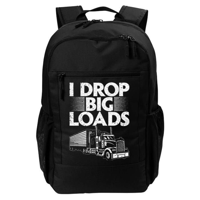 Trucker Semi Truck Driver Lover Daily Commute Backpack