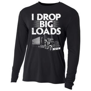 Trucker Semi Truck Driver Lover Cooling Performance Long Sleeve Crew