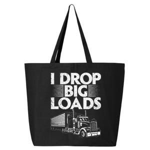 Trucker Semi Truck Driver Lover 25L Jumbo Tote