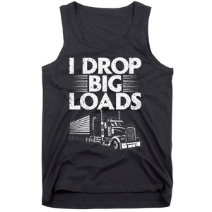 Trucker Semi Truck Driver Lover Tank Top