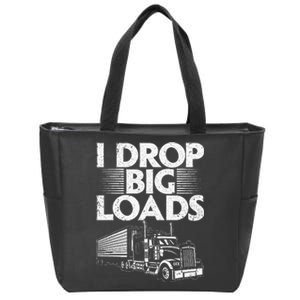 Trucker Semi Truck Driver Lover Zip Tote Bag