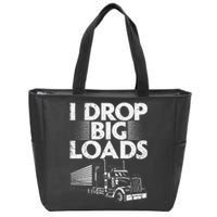 Trucker Semi Truck Driver Lover Zip Tote Bag