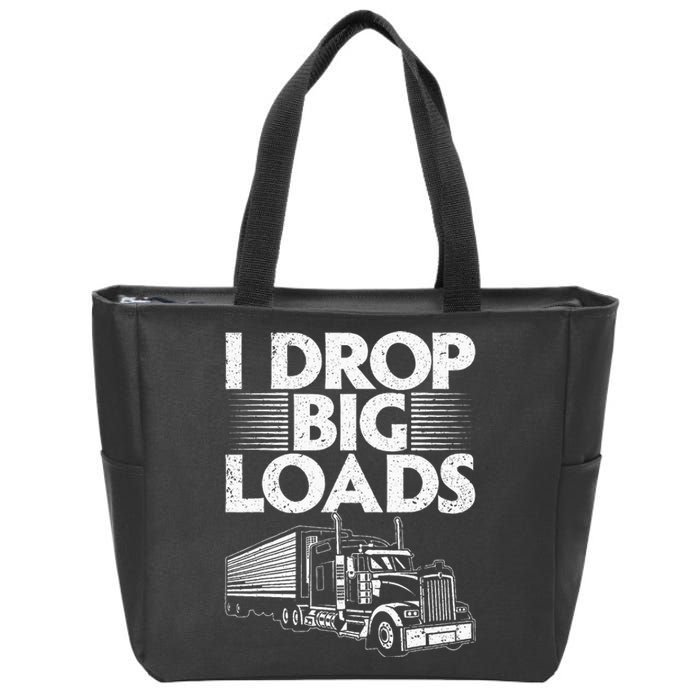 Trucker Semi Truck Driver Lover Zip Tote Bag