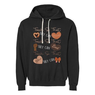 Teach So That They Can Dream Excel Teacher Garment-Dyed Fleece Hoodie