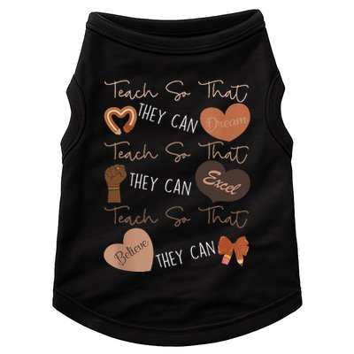Teach So That They Can Dream Excel Teacher Doggie Tank