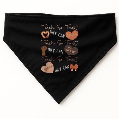 Teach So That They Can Dream Excel Teacher USA-Made Doggie Bandana