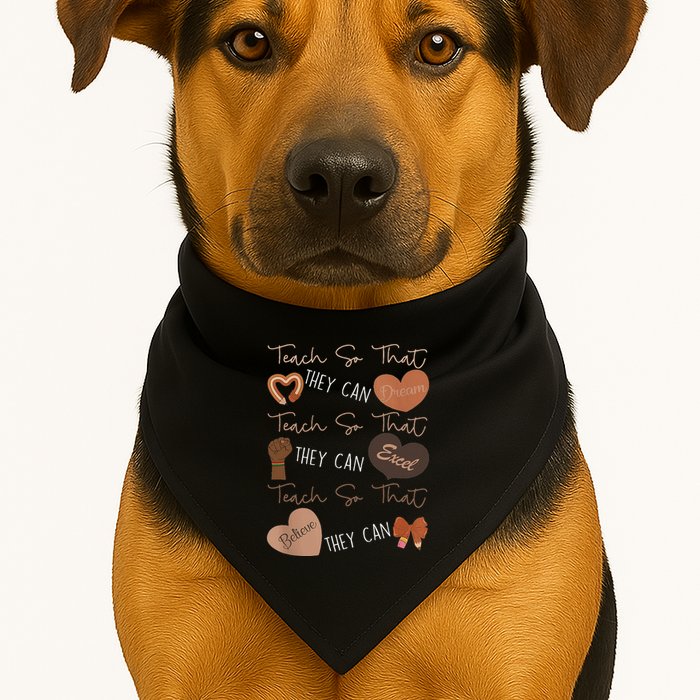 Teach So That They Can Dream Excel Teacher USA-Made Doggie Bandana
