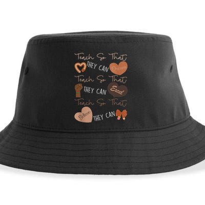 Teach So That They Can Dream Excel Teacher Sustainable Bucket Hat