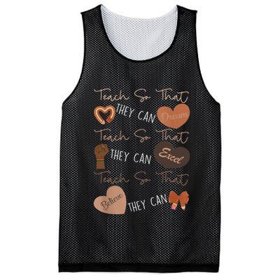 Teach So That They Can Dream Excel Teacher Mesh Reversible Basketball Jersey Tank