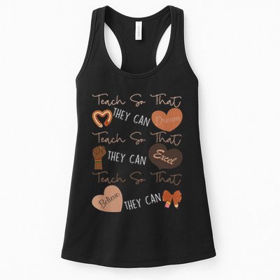 Teach So That They Can Dream Excel Teacher Womens Tank Top