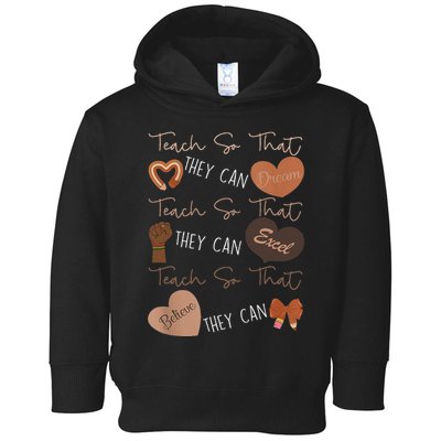 Teach So That They Can Dream Excel Teacher Toddler Hoodie