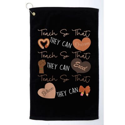 Teach So That They Can Dream Excel Teacher Golf Towel