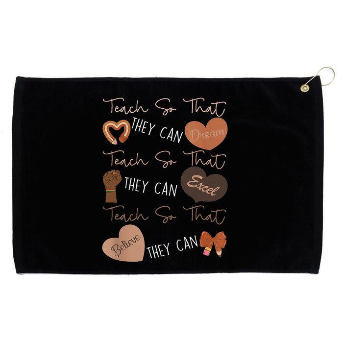Teach So That They Can Dream Excel Teacher Grommeted Golf Towel