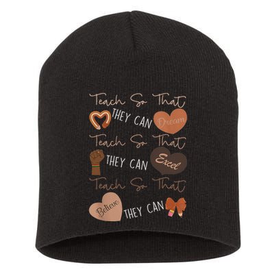 Teach So That They Can Dream Excel Teacher Short Acrylic Beanie