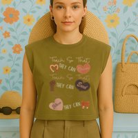 Teach So That They Can Dream Excel Teacher Garment-Dyed Women's Muscle Tee