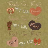 Teach So That They Can Dream Excel Teacher Garment-Dyed Women's Muscle Tee