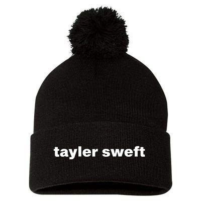 Tayler Sweft Pom Pom 12in Knit Beanie