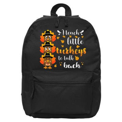 Thanksgiving Speech Therapy Empowering Little Turkeys 16 in Basic Backpack