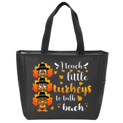 Thanksgiving Speech Therapy Empowering Little Turkeys Zip Tote Bag