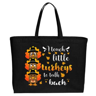 Thanksgiving Speech Therapy Empowering Little Turkeys Cotton Canvas Jumbo Tote