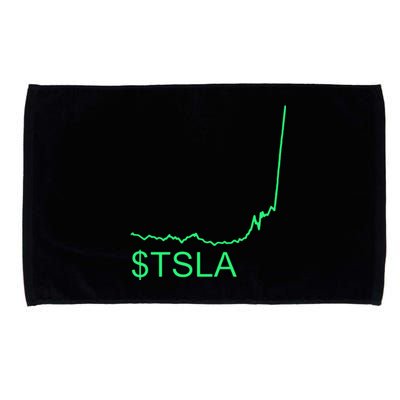 TSLA Stock Microfiber Hand Towel