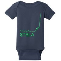 TSLA Stock Baby Bodysuit